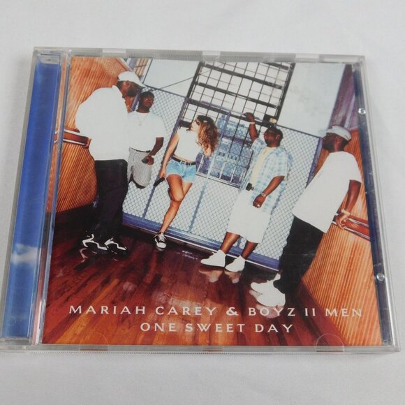Mariah Carey Boyz II Men One Sweet Day Single CD 1995 Album & Live Version VG+ - Picture 1 of 5